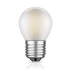 E27 LED ampoule, G45, blanche-chaude (2700 K), 4 W, 477lm, gefrostet