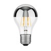 E27 LED ampoule, A60, blanche-chaude (2700 K), 6 W, 667lm, à tête miroir (silber)