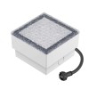 LED Pflasterstein Bodeneinbauleuchte GORGON für außen, IP67, eckig, 10 x 10cm, kaltweiß