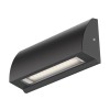LED lámpara de pared / lámpara de escalera SEGIN para el exterior, IP54, plano, Downlight, negro mate, angular, 3,8 W, 265lm, blanca cálida