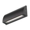LED lámpara de pared / lámpara de escalera SEGIN para el exterior, IP54, plano, Downlight, negro mate, angular, 6,2 W, 566lm, blanca cálida